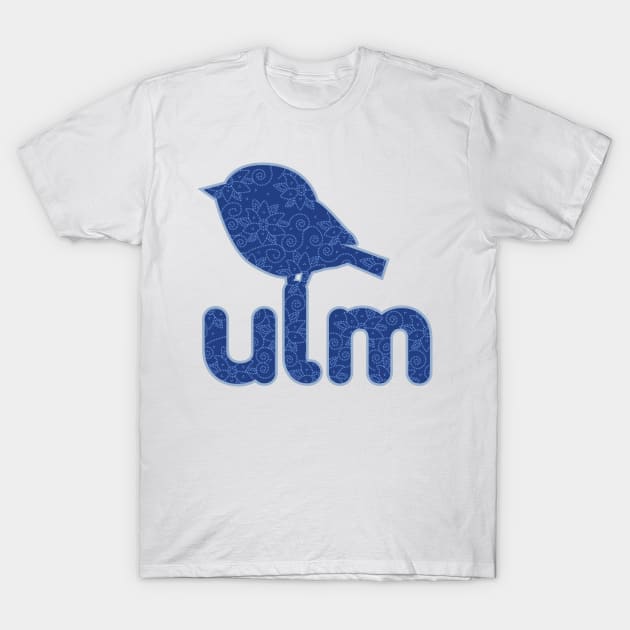 Ulmer Spatz Has The Blues T-Shirt by dave-ulmrolls